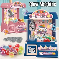 Children Mini Claw Crane Machine Toys DIY Coin Operated Game Prizes Twisted Egg Doll Arcade Machine Kids Birthday Christmas Gift 1