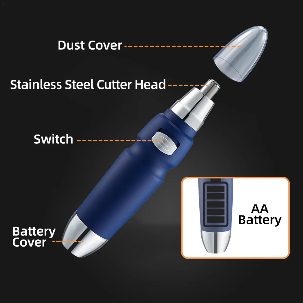 ماكينة حلاقة كهربائية محمولة غير مؤلمة تعمل بالبطا...