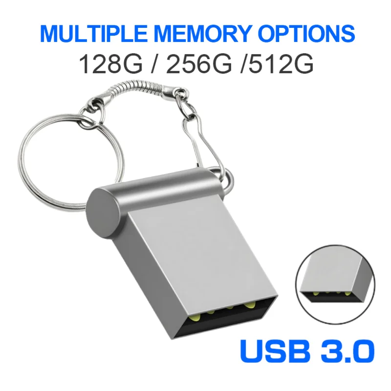 Usb 3.0 Flash Drive 512Gb Pendrive Metal Usb Flash Drive 256Gb Portabl Memory Stick 128Gb Pen Drive Mini Usb Stick Spedizione Gratuita