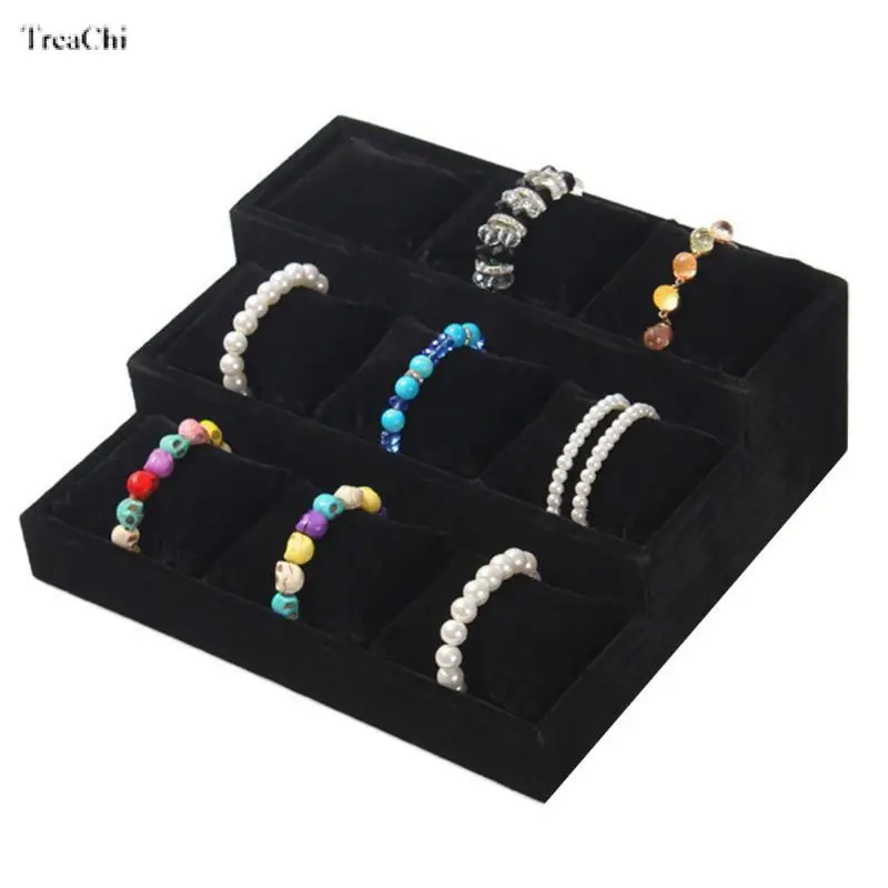 4/8/12 Grids Watch Display Stand Bracelet Holder Organizer Watches Storage Jewelry Pillow Holder Jewelry Display Tray