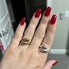88746-6b3b98.jpg Bagues en acier inoxydable pour femmes, tendance 2026, couleur or, double perle, bague à boule, bijoux esthétiques de mariage, cadeau pour couple, anillos