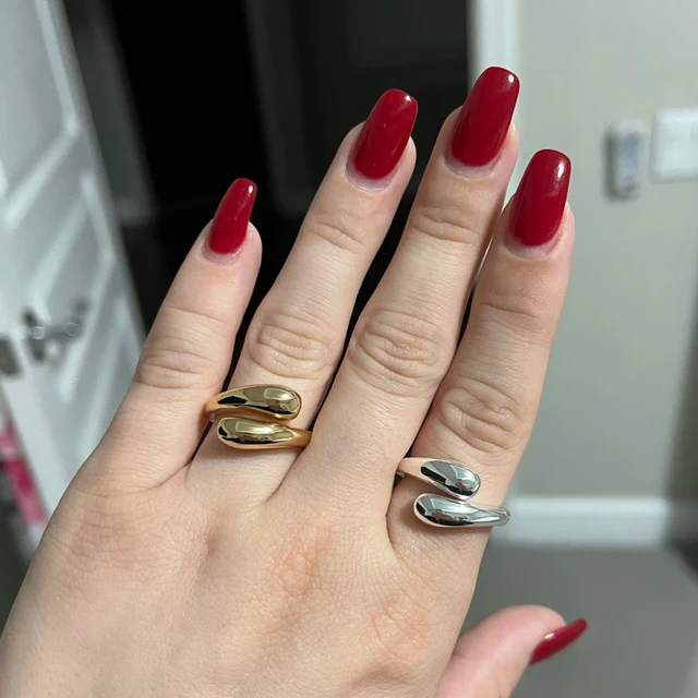 88746-6b3b98.jpg Bagues en acier inoxydable pour femmes, tendance 2026, couleur or, double perle, bague à boule, bijoux esthétiques de mariage, cadeau pour couple, anillos