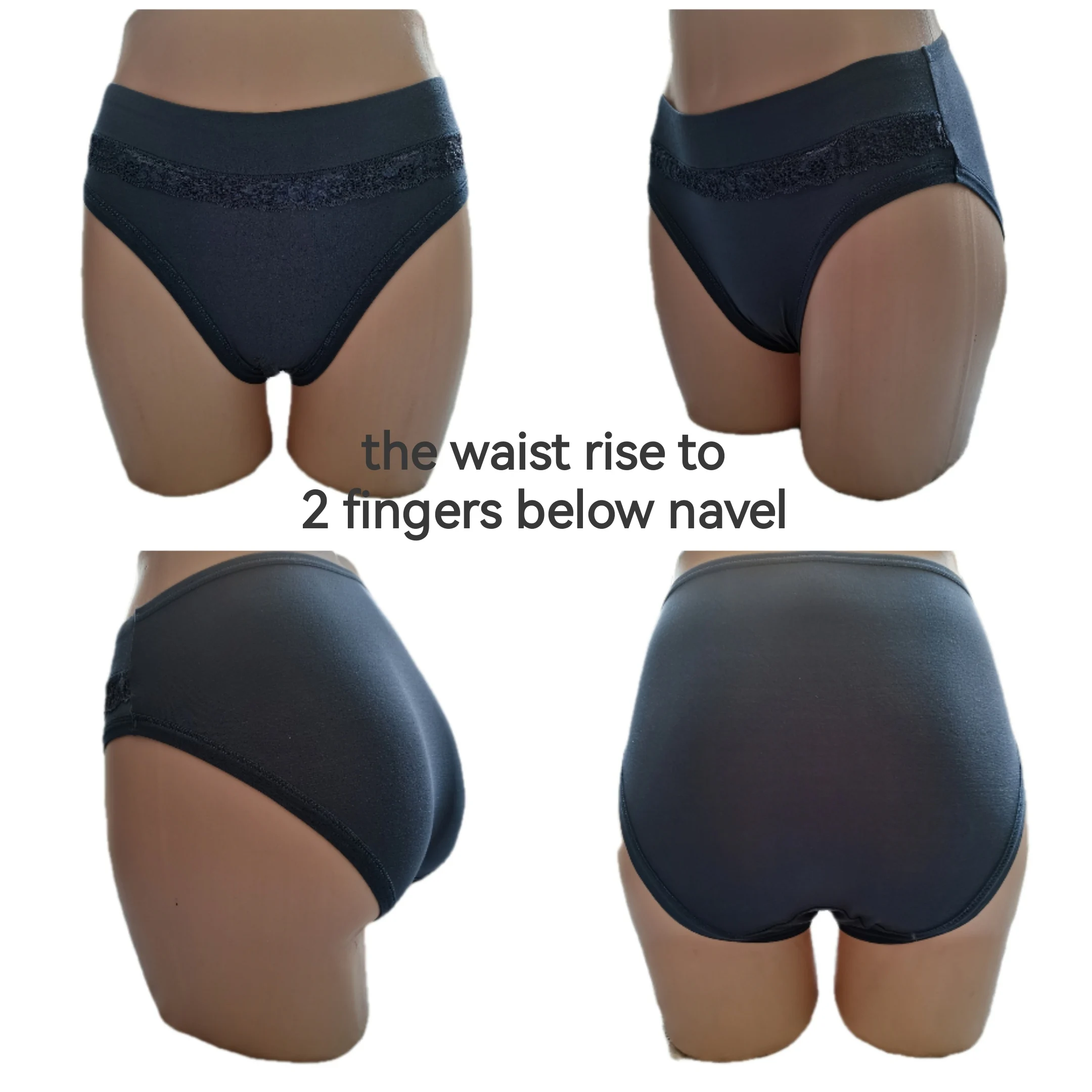 High Cut Women Underwear Panties,Large Sizes Women's Briefs,Soft Bamboo Hipster,Plus Size Female Panties,Lace Women's Underpants