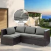 Stretch Sofa Cushion Cover Patio Waterproof Jacquard Sofa Seat Furniture Protector Slipcover with Elastic Bottom For Living Room 3