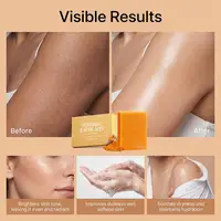 Savon en barre au citron, curcuma et acide kojique, savon au curcuma pour éclaircir et unifier le teint, enrichi en vitamine E, savon doux au citron pour le nettoyage du visage et du corps 6