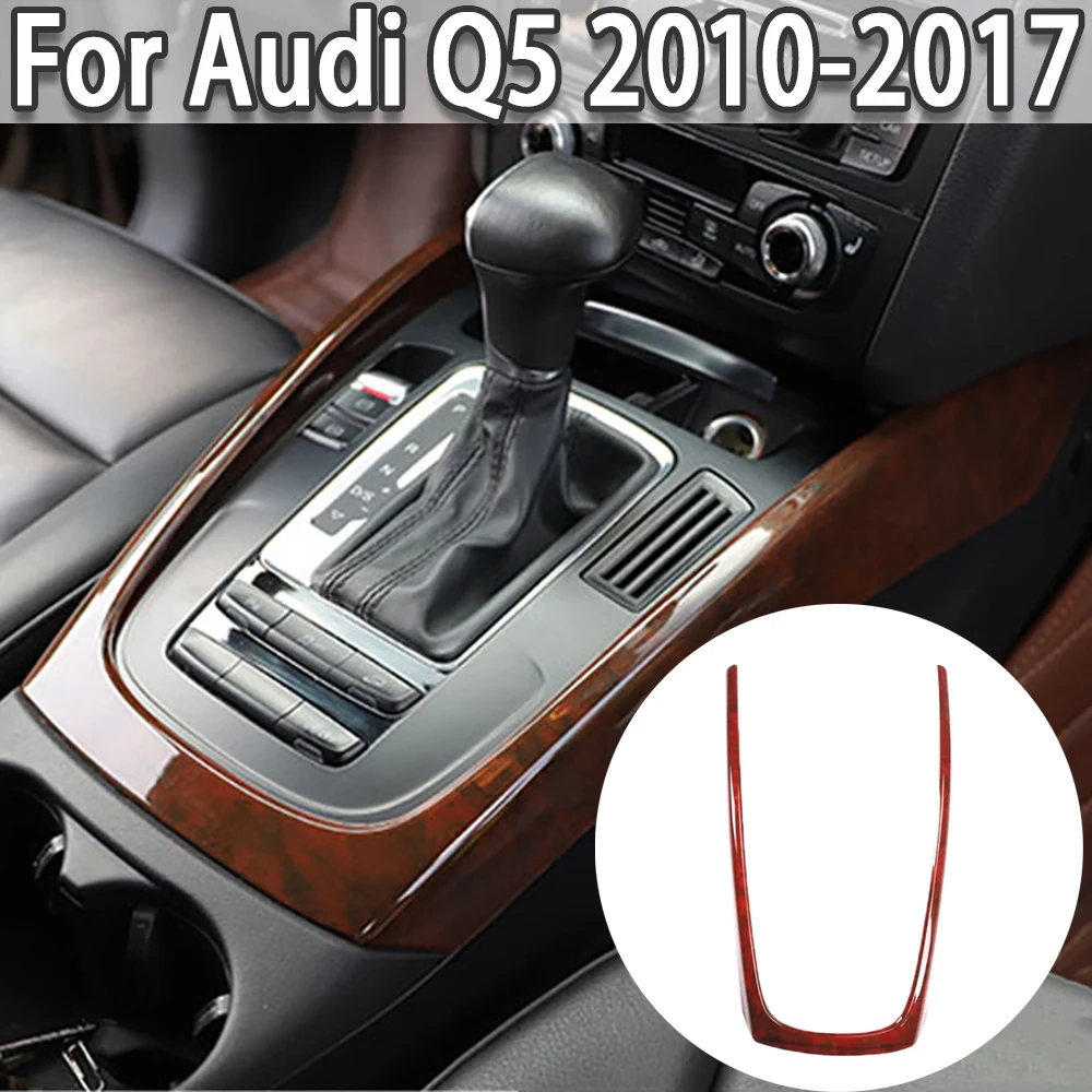 

New Console Armrest Gear Shift Decoration Frame Cover Trim Carbon Fiber Color Interior For Audi Q5 2010-2017