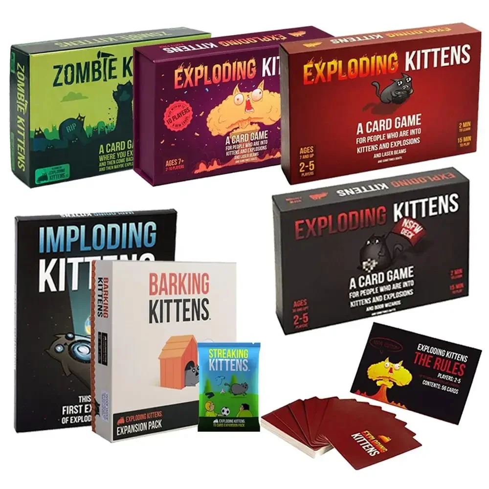 French Red Exploding Kittens Board Game For Family Party, Card Game For  Adults And Children Suitable For Holiday Gift - AliExpress
