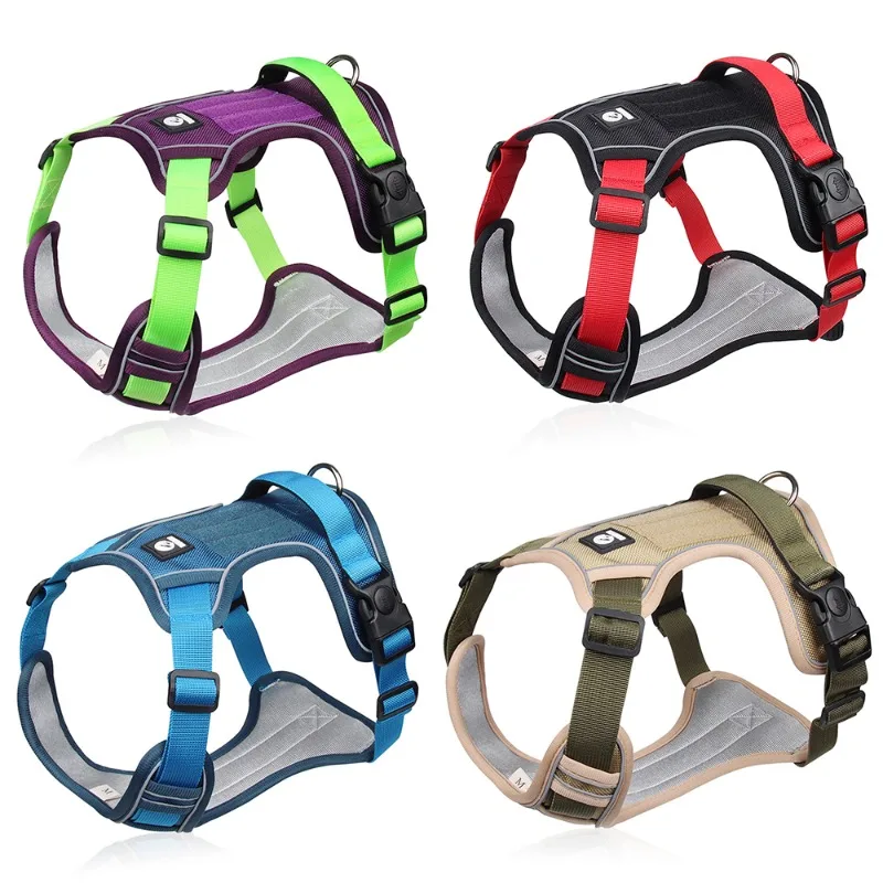 

Adjustable Harness Dog Chest Leash Collar Reflective Safety Training Walking Dog Accessories Pet Supplies