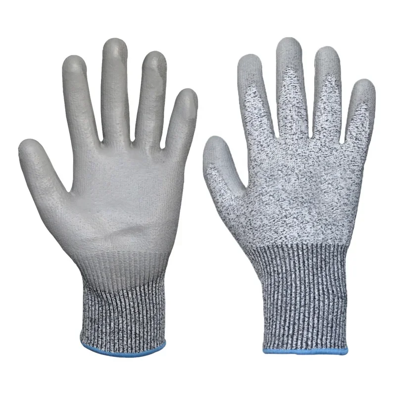 1Pairs Knitted Safety Work Glove Construction Security Garden Rubber Industrial Working Gloves