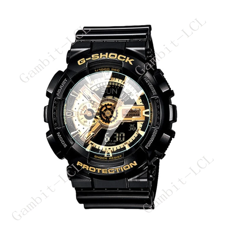 카시오 G-Shock GA-700 GA-710 GA-735 GA-800 GA-810 GA-835 GA-900 GA-2000 GA-2100 보호대 강화 유리 스크린 GA-2110, 3 개