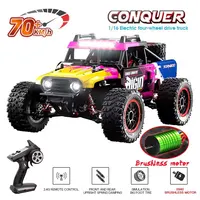 1:16 RC Car 4WD Brushless Electric High Speed Off-Road 2.4G Remote Control Cars Drift Monster Truck For Kid VS Wltoys 124016 Toy 1