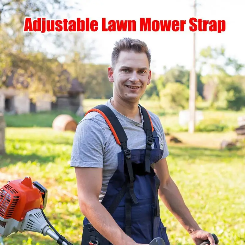 Trimmer Shoulder Strap Lawn Mower Trimmer Strap Breathable Harness Attachments Humanized Design For Brush Cutter Or Gardenning