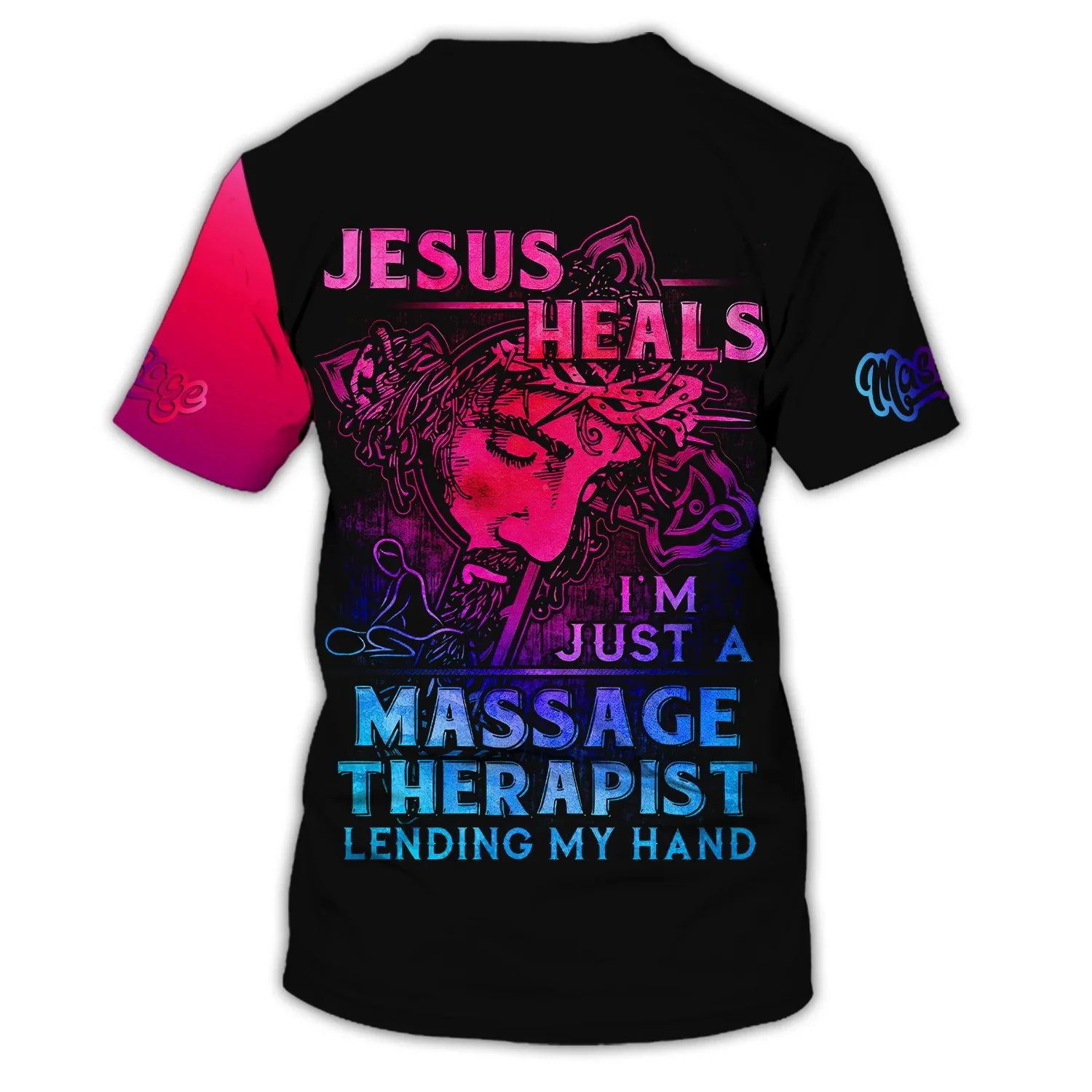 2023 neueste Sommer männer T-shirt Massage Therapeut Personalisierte 3D Gedruckt Unisex Casual t-shirt Massage Therapie Uniform DW168 – Detail 11