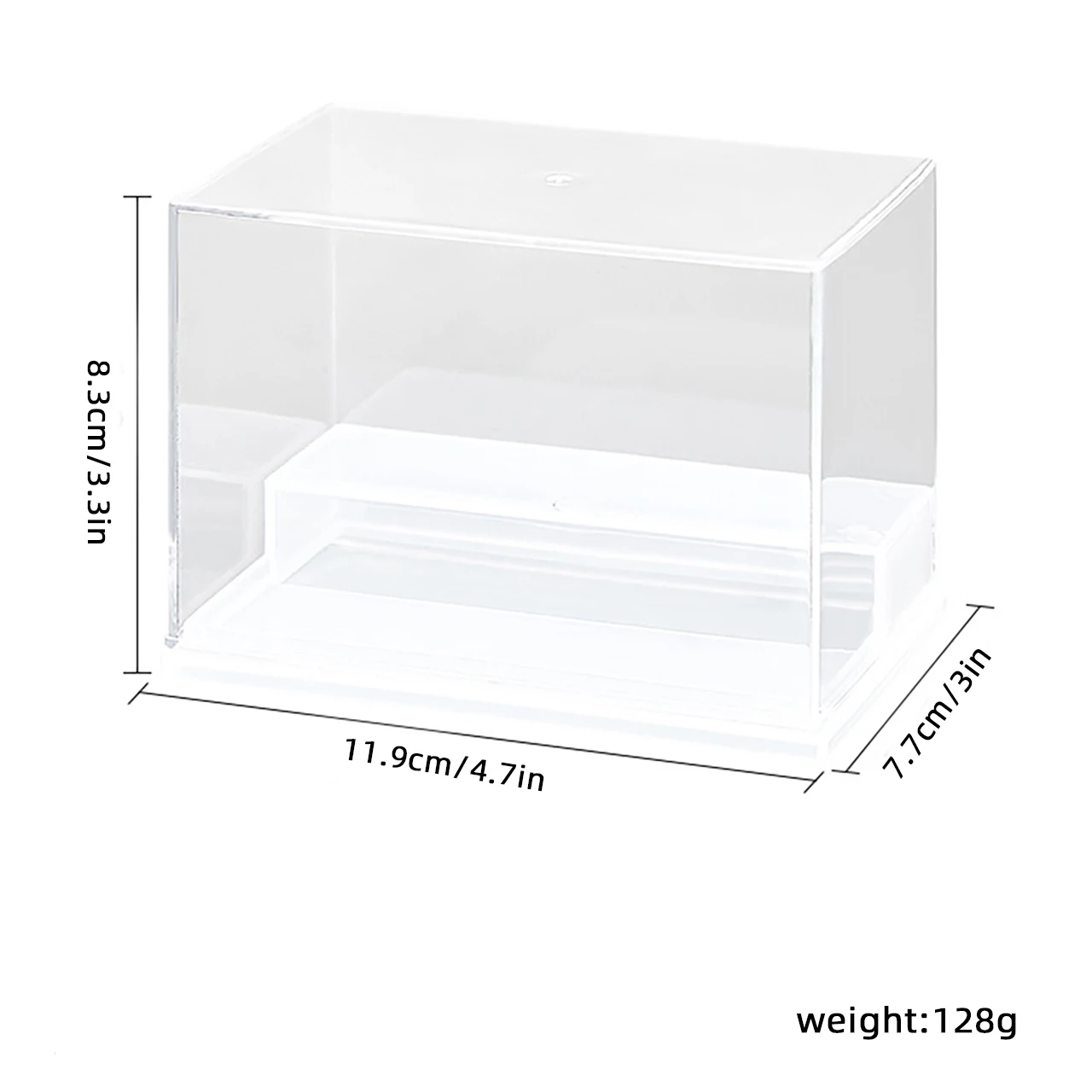 Tansparent Doll Storage Box Acrylic Display Case for Bubble Mart Labubu Organizer Stand in-stock Figurines Ornaments Collection