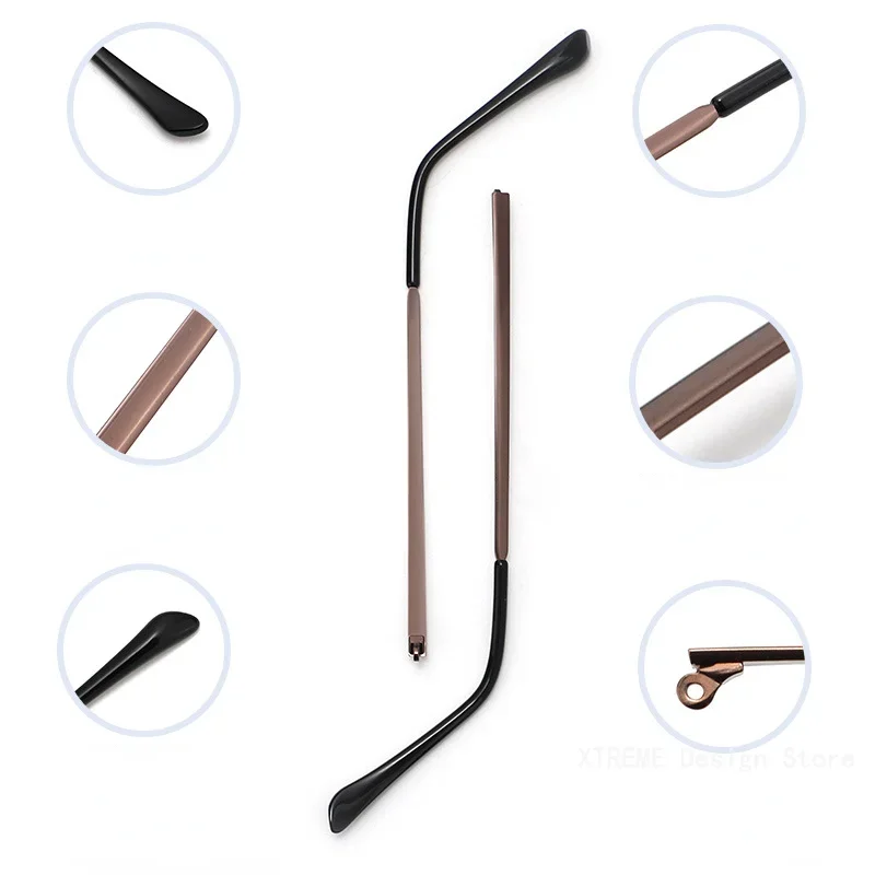 1 Pair Metal Eyeglasses Temple Arm Eyeglasses Replacement Metal Leg Eyewear Accessories Spectacle Frame Repair Tool Eyeglasses Repair Kit
