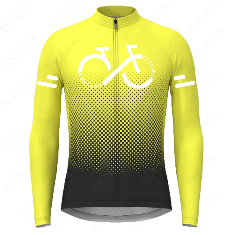 thumbnail image 1 of Camiseta de ciclismo de manga larga para hombre, de la serie Gradient Color, de verano 2023, para ciclismo de montaña, de secado rápido, para ciclismo de carretera, 1 of 4