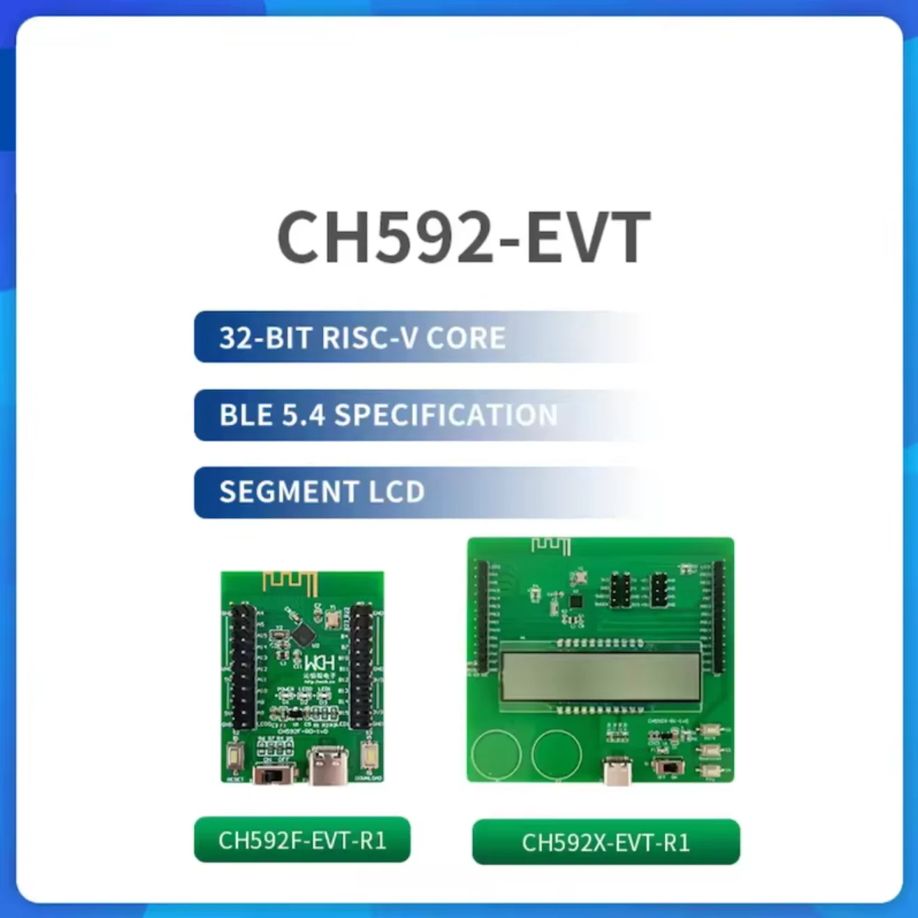 1/2개/로트 CH592 평가 보드 블루투스 저에너지(BLE) 5.4 USB 2.0 풀..