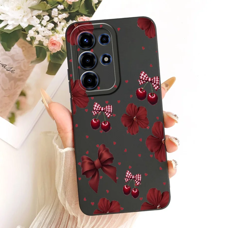 Floral Fashion Soft Silicone Bumper Phone Case in Pink