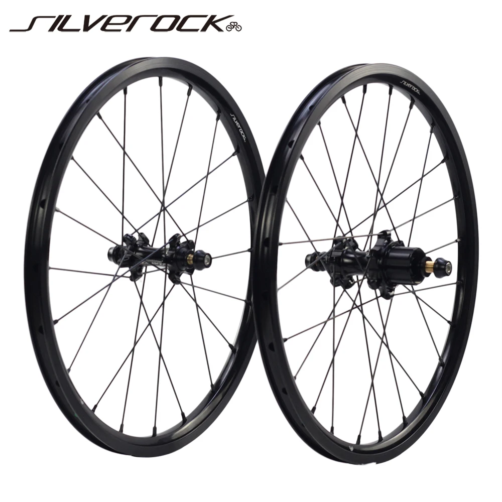 Silverock Hub015 Wheelset 16In 1 3/8 "349 7 Velocità Per Brompton 3Sixty A/C Line Ultralight Pieghevole Bike Kinlin Rim Jump Hole