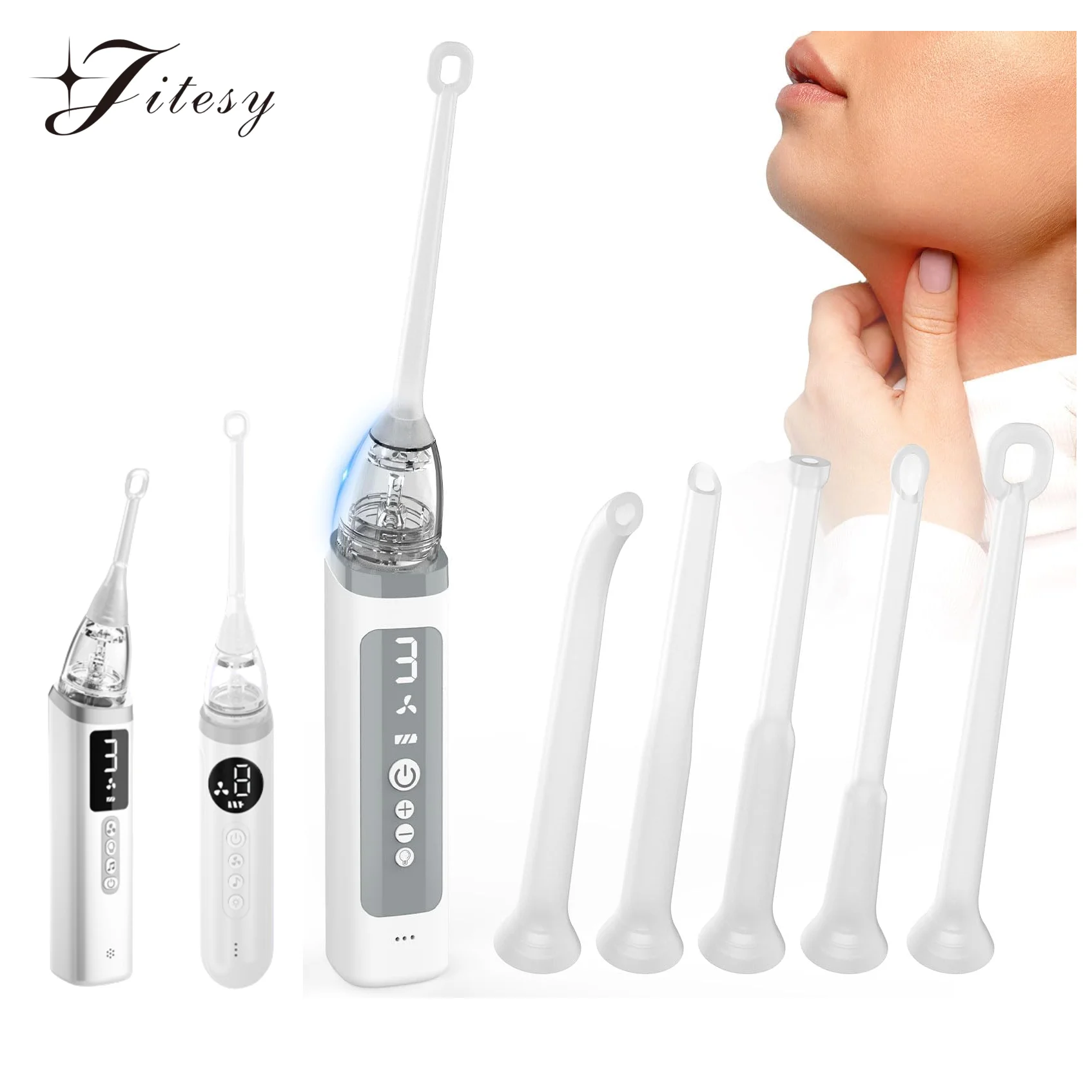 Electronic Vacuum Tonsil Stone Remover With Led Light And Modes_voghion.com