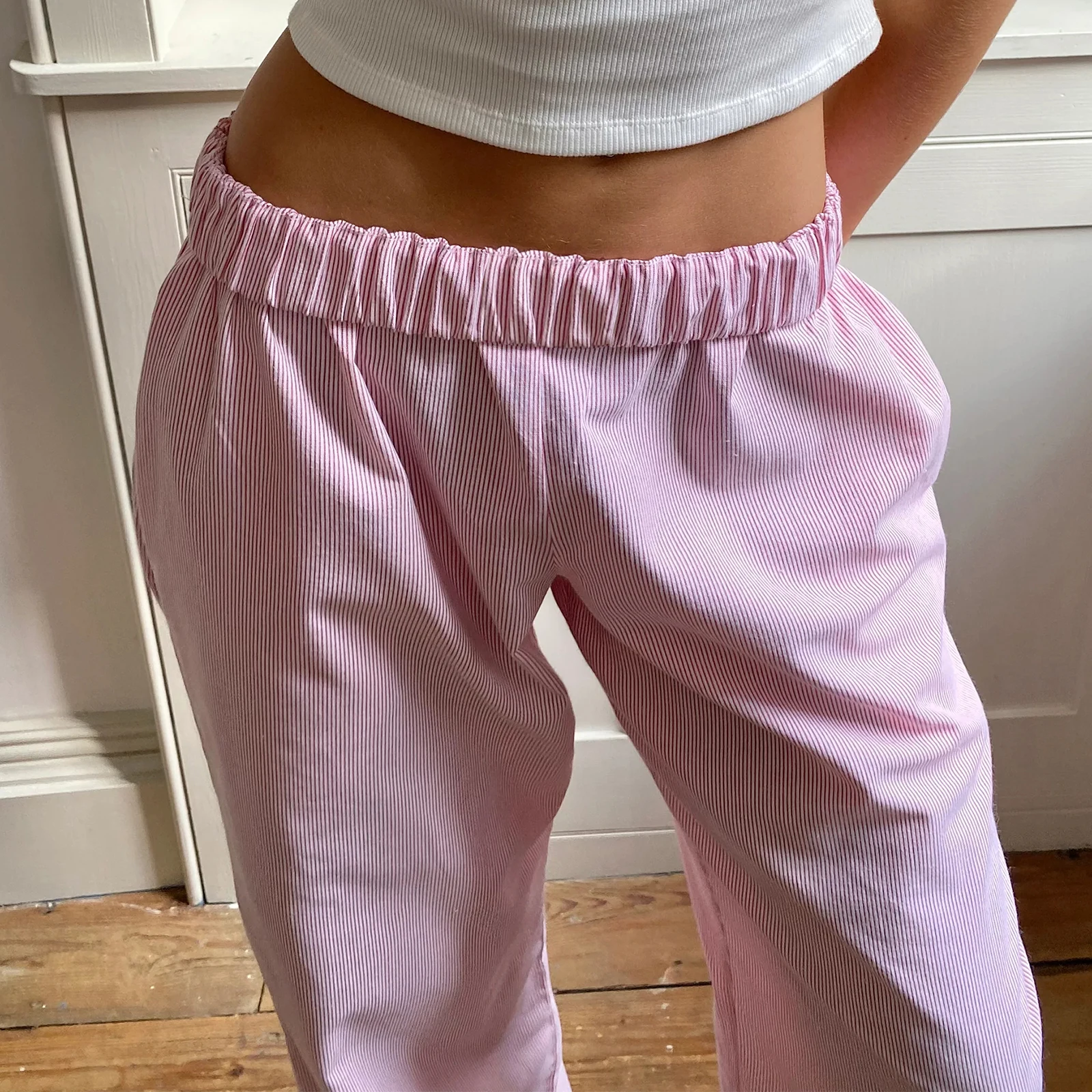 Pantalon De Survêtement Femme Jambes Larges - Tissu Doux, Taille élastique, Avec Poches - Confort Décontracté