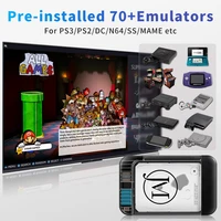 RETROBAT Consoles de disque dur de jeu portables 500G 70 + émulateurs 64000 + jeux rétro pour PS3/PS2/DC/N64/PSP/MAME/SS pour ordinateur portable Windows et PC 3