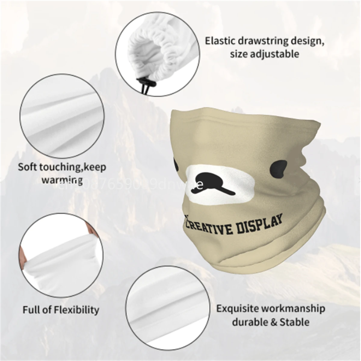 Bandana Neck Gaiter Face Scarf Headgear Y3 Bandana Neck Gaiter Printed Fashion Balaclavas Wrap Scarf Warm Headband Fishing for Men Women Adult