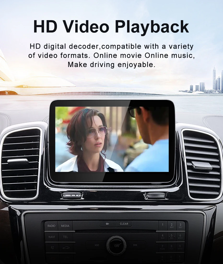 New Qualcomm 680 Snadragon6225 Android13  Wireless CarPlay AUTO Screen For Merce