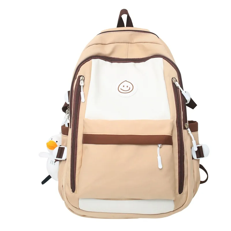 Student backpack, Japanese cute college style backpack, personalized graffiti, funny and versatile backpack, travel backpack tre