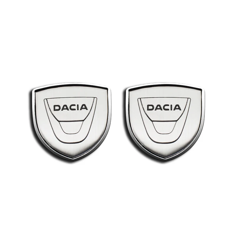 2pcs 3d Metal Emblem Logo For Dacia Duster Logan Sandero Lodgy Dokker  Stepway Mcv Car Styling Car Front Rear Trunk Badge Sticker - Car Stickers -  AliExpress