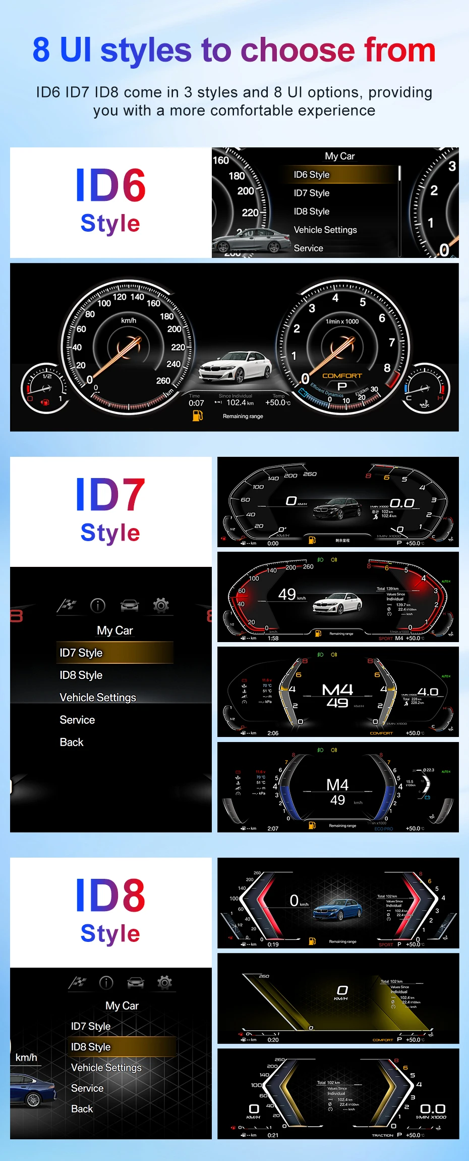 2026 New Product Facroy Price Digital LCD Car Dashboard For BMW X3 E83 2004 to 2