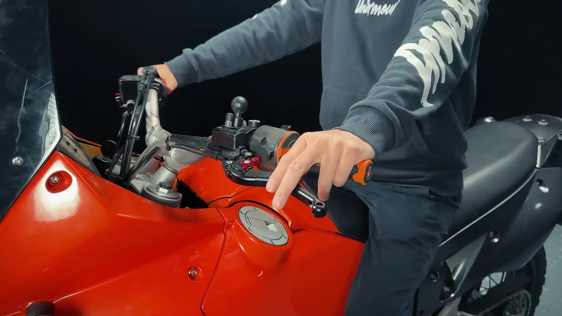 Алюминиевый складной регулируемый рычаг тормозной муфты с ЧПУ для 950 Adventure/S 2003-2006