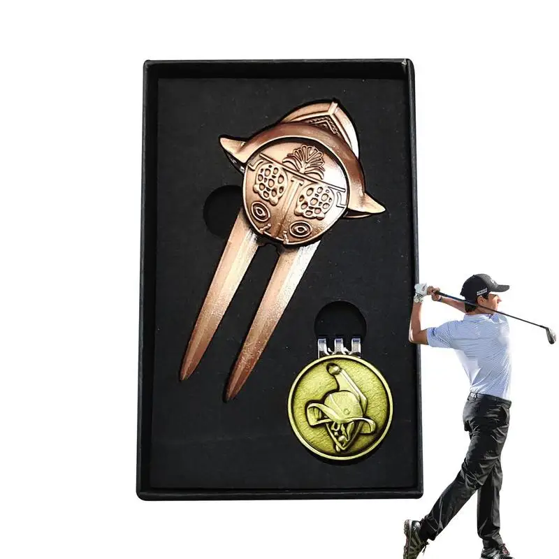 

Инструмент для ремонта Golf Divot из цинкового сплава, инструмент Divot, маркер для мяча для гольфа с металлической вилкой, зеленая вилка для ремонта, магнитный шаровой Маркер для ремонта