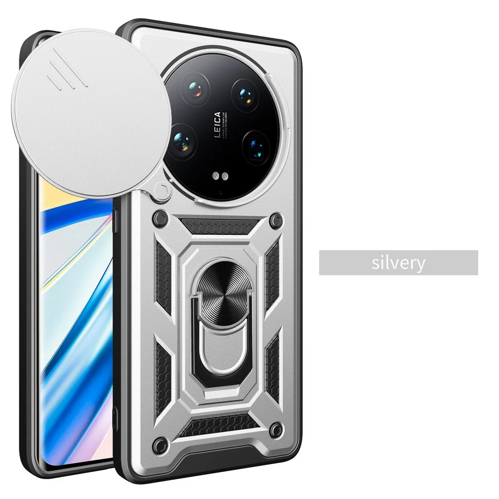 Enhanced Armor Hybrid Ring Back Cover with Camera Protection