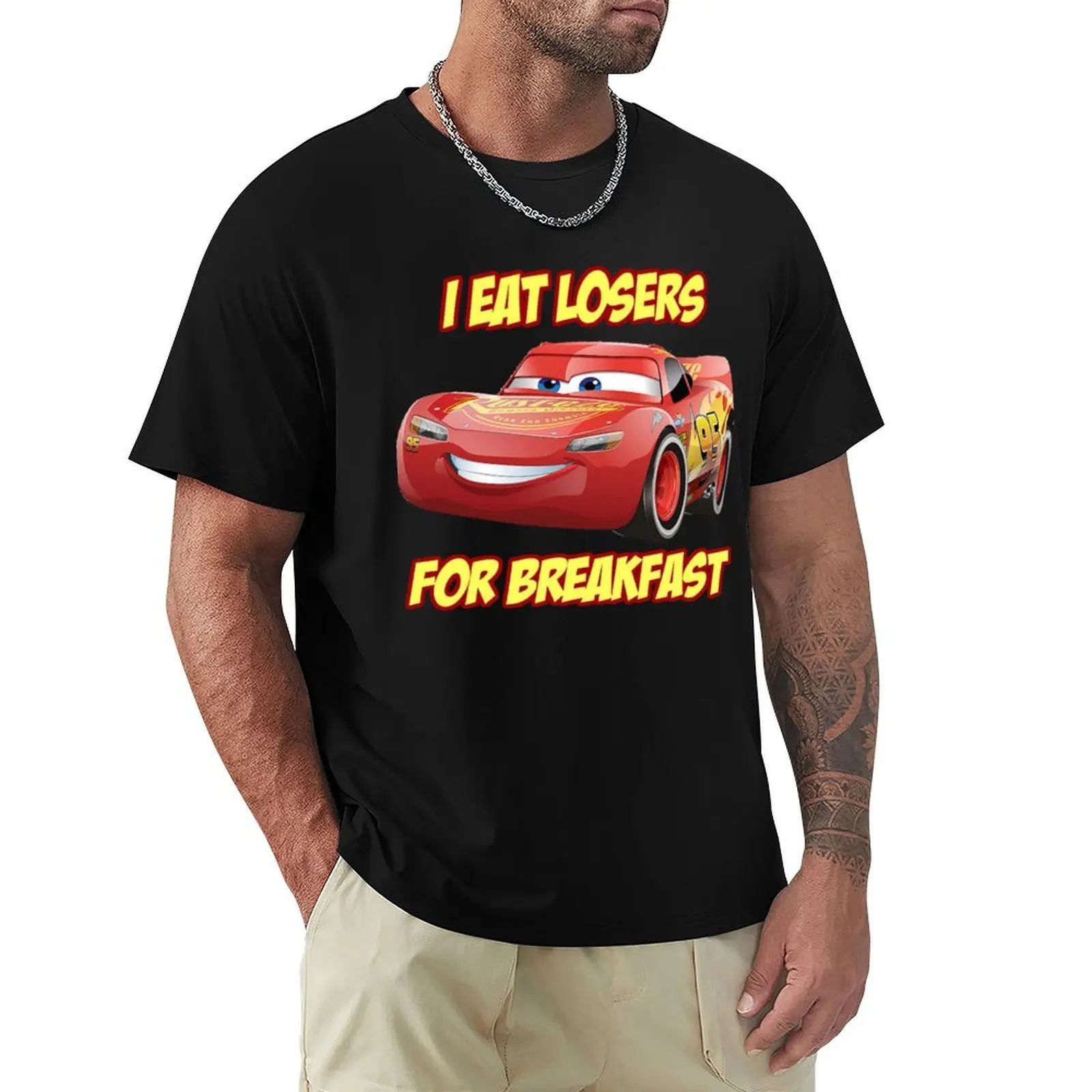 

i eat losers for breakfast Classic T-shirt quick-drying blacks heavyweights Aesthetic clothing slim fit t shirts for men