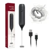 Milk Frother Electric Blender Handheld Mini Rechargeable Frother Wand for Coffee Beverage Blender, Cappuccino Frother Foam Maker 1