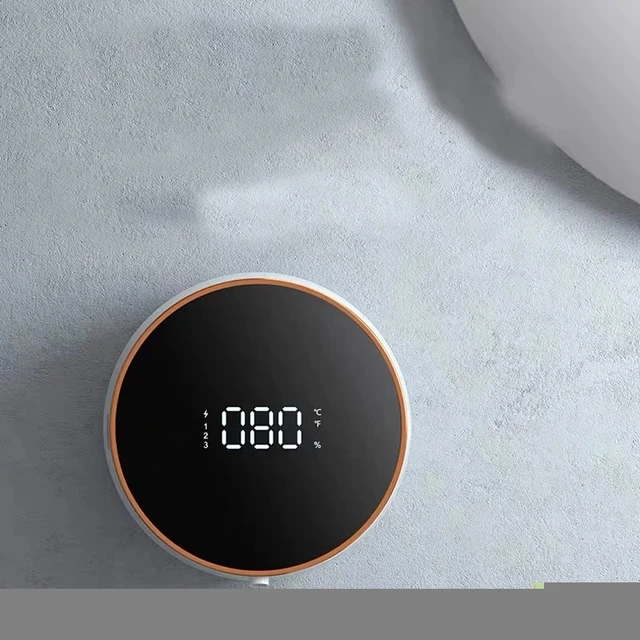 1Pcwall -Ra Szerelt Automatikus Folyékony Szappanos Adagoló Led Hőmérséklete - Image 5