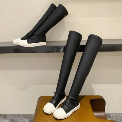 2022 New Shoes Winter Casual Women Boots Black Over the Knee Boots Sexy Female Autumn Winter lady Thigh High Boots 5
