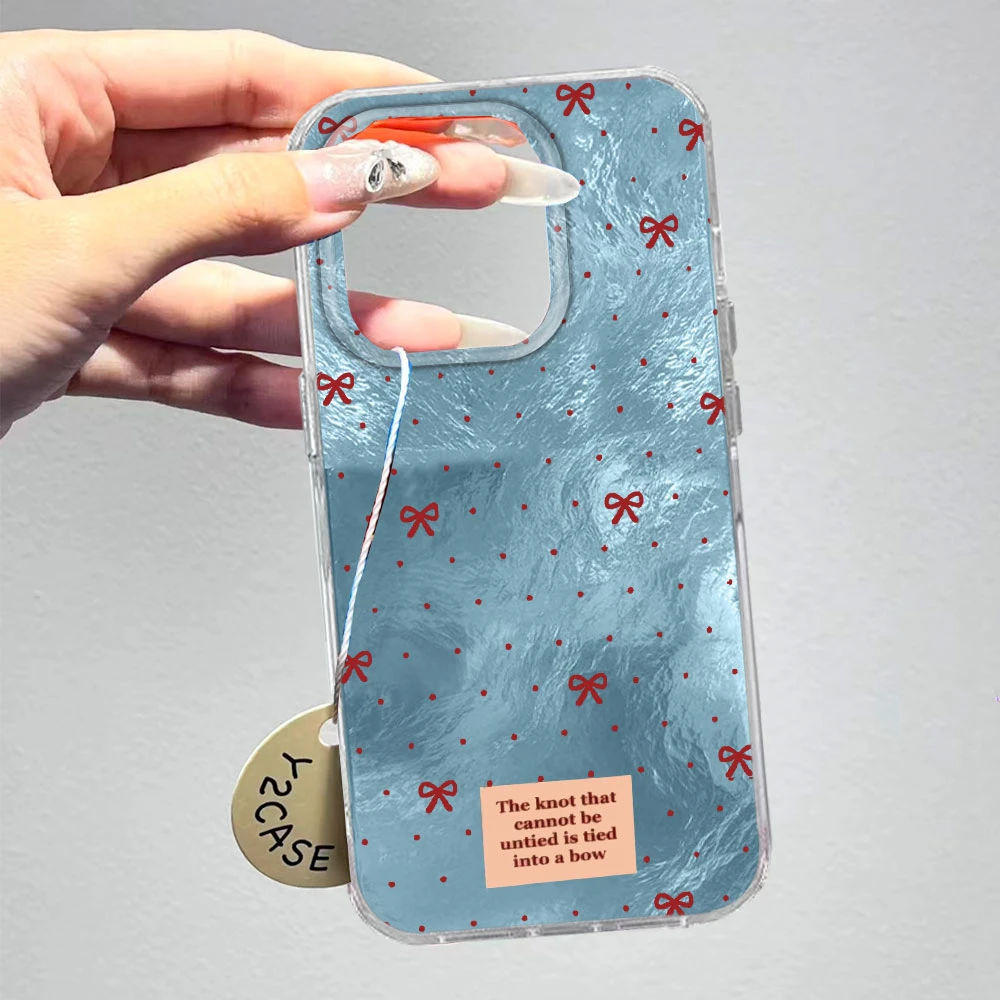 Red Bowknot Polka Dot Phone Case - Stylish Protective Shell