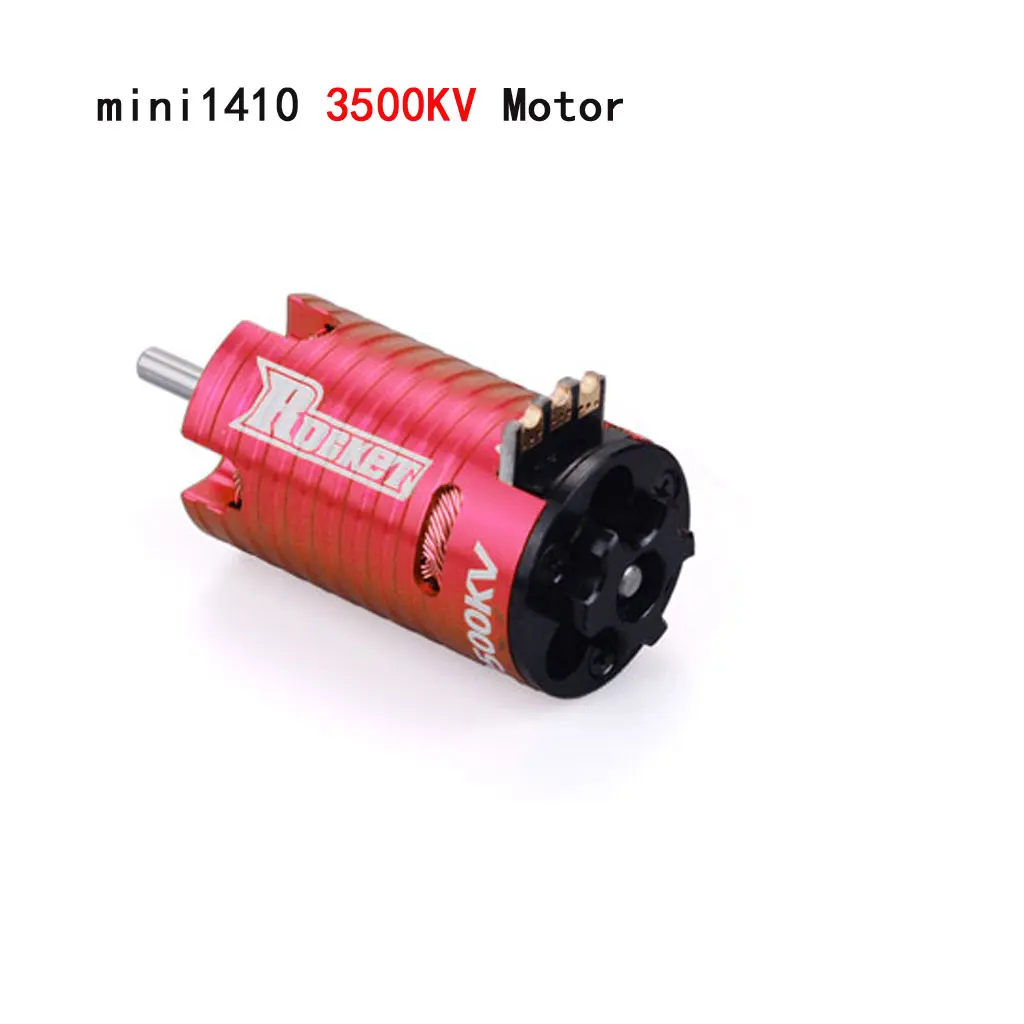 

Rocket MINI 1410 1/24 кв 1/28 кв 1/32 кв бесщеточный двигатель 18A ESC для Kyosho Mr03 Pro Atomic DRZ Радиоуправляемый автомобиль