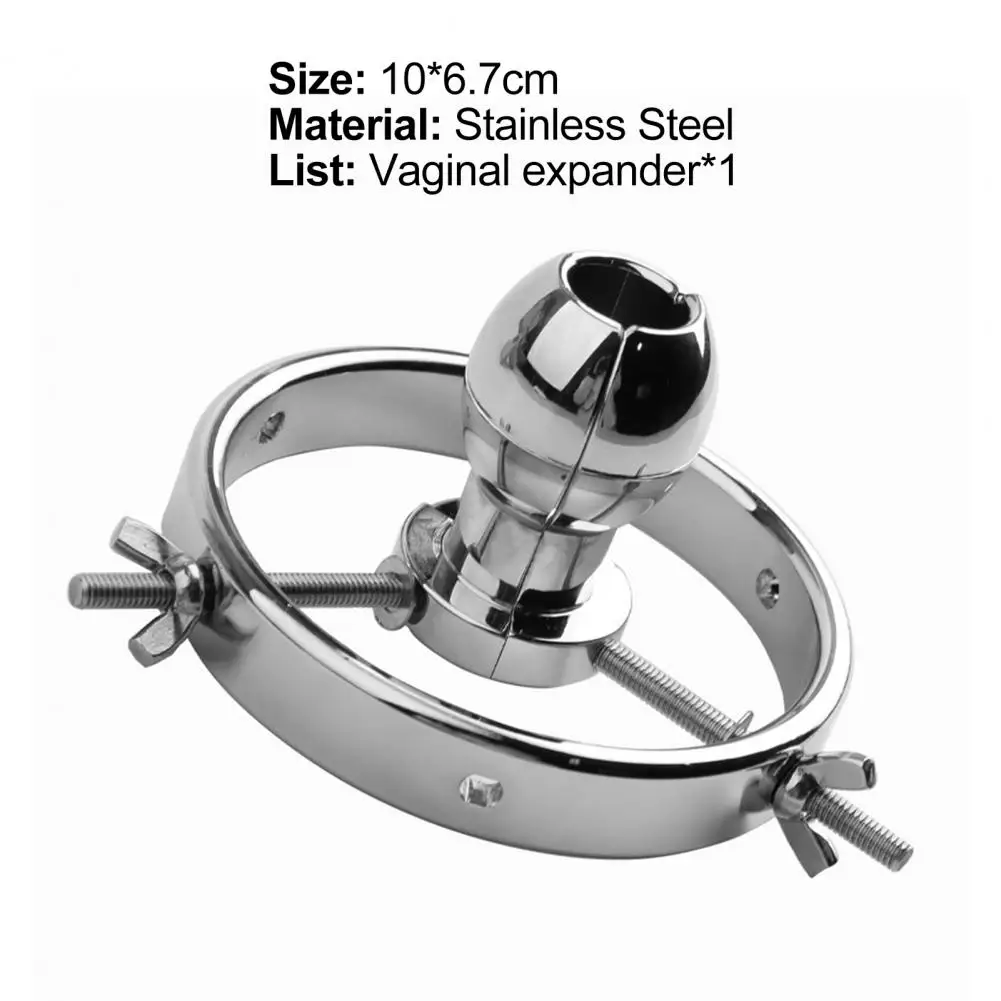 Anal Expander Adjustable Vaginal Expander Waterproof Anal Toy Stainless Steel Toy Butt Plugs Vaginal Speculum for Women