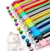 10Pcs Wholesale Cute Cat Collar Personalized Breakaway Reflective Cat Collar Luxury Designer Pink Cat Collars With Bell for Cats 3
