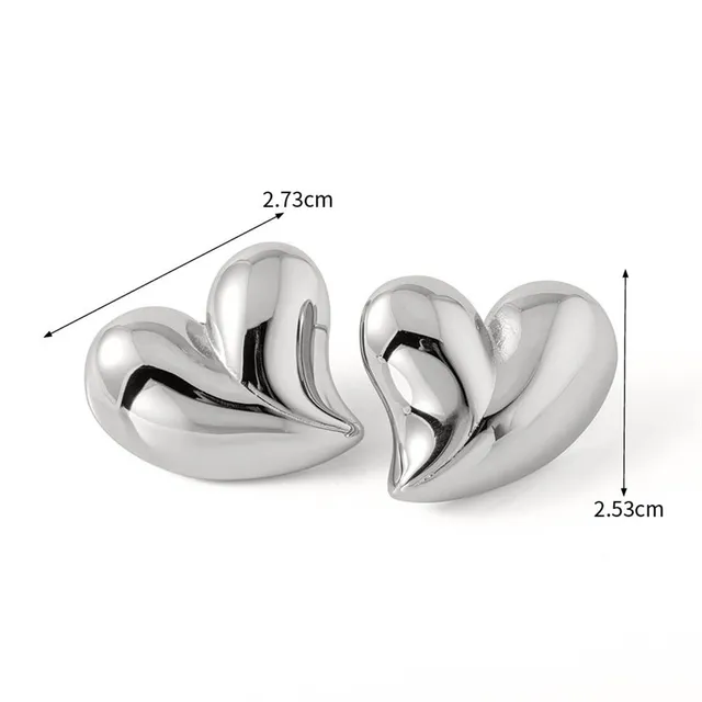 Boucles d'oreilles créoles simples et luxueuses en acier inoxydable doré, Clips d'oreilles rondes brillantes cubiques, bijoux tendance pour cadeaux de fête de mariage