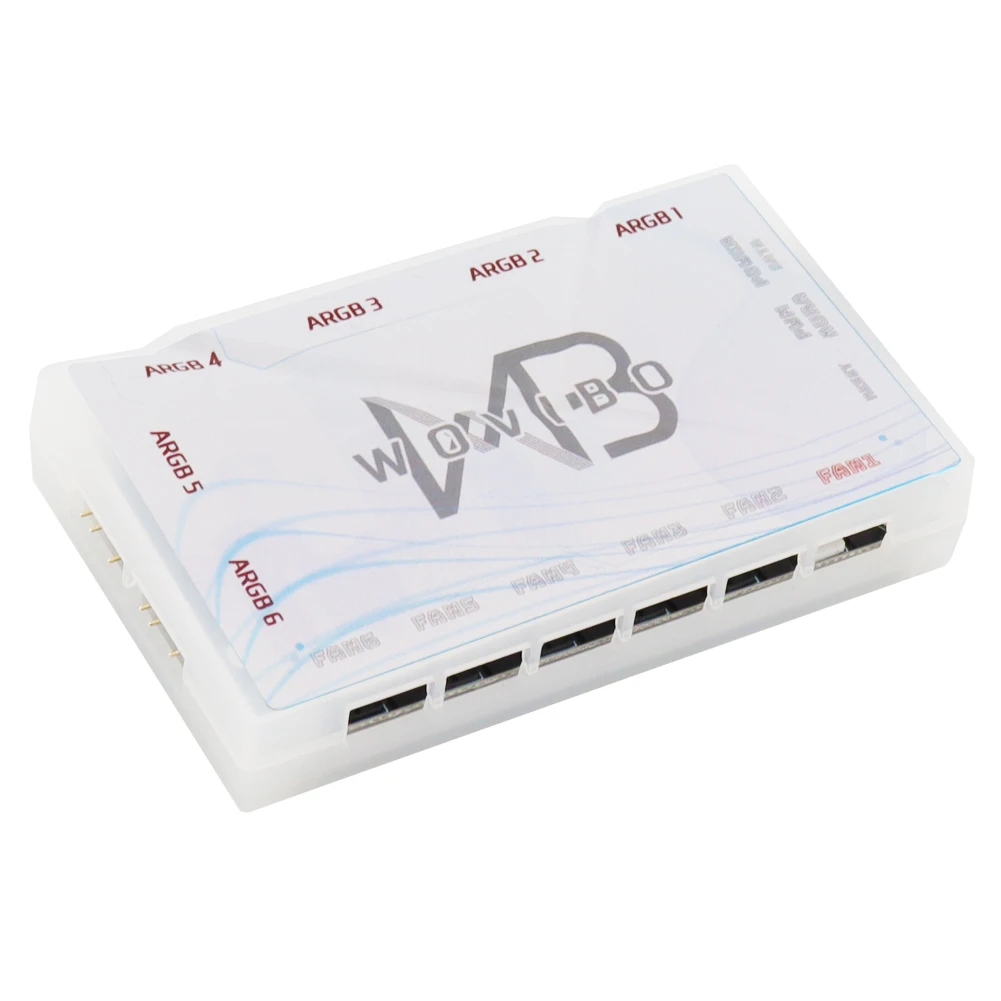 Wovibo-ventilador Case Computador Argb Controllercase do Computador Hub a Adapter 5v 3pin Sata Power Chassis Led Cpu Water Cooler Controle Fãs - Imagem 5