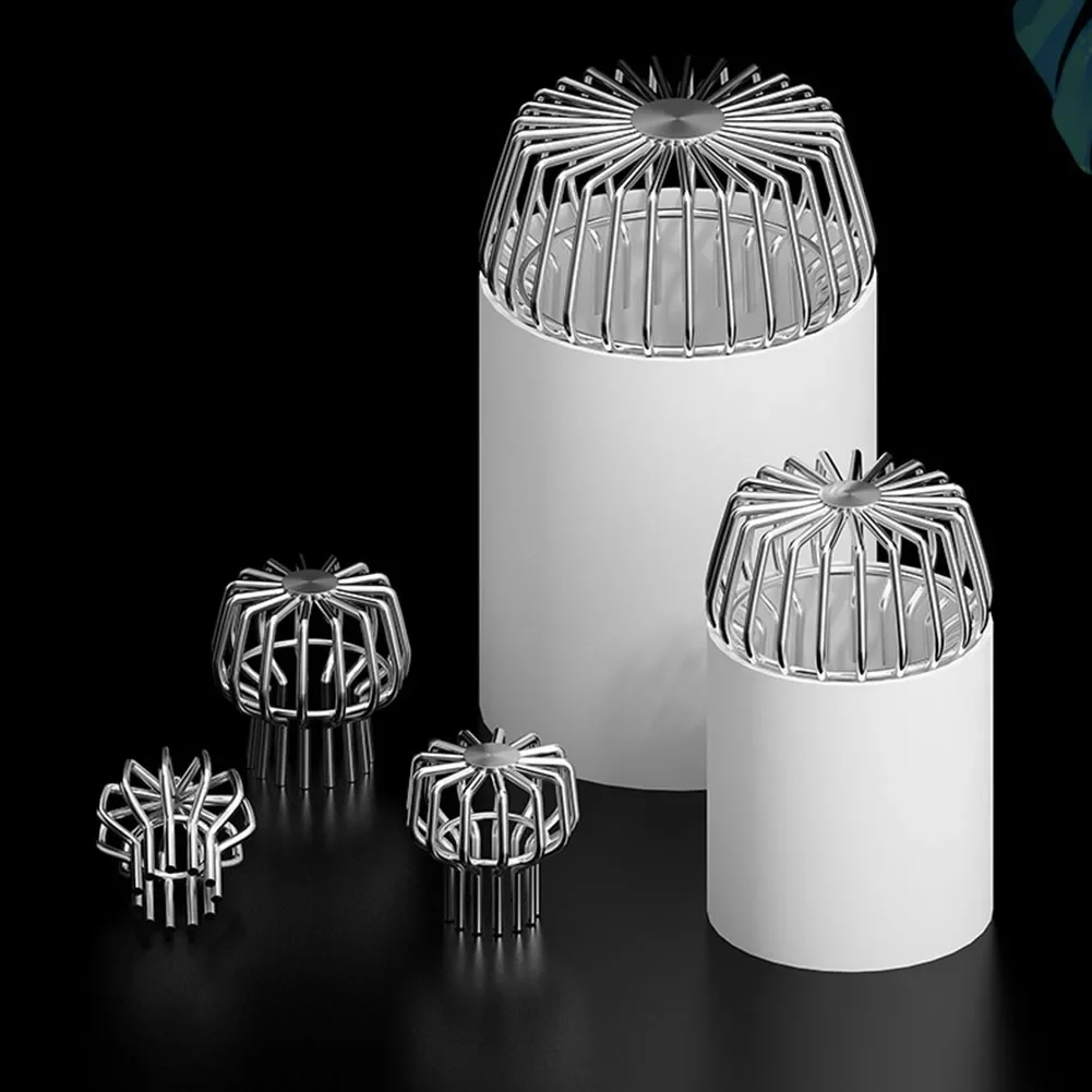 Gutter Covers 1 Pcs 304 Steel Protection Netting Anti-blocking Rain Pipe Cap Gutter Guard Strainer Balcony Drainage Cover Roof Floor Drain