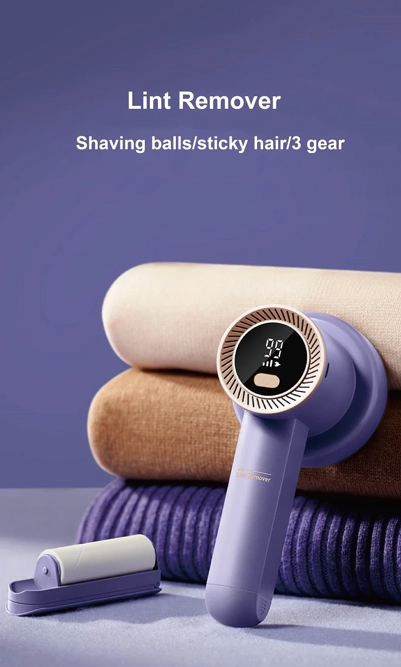 Description Picture 2 of itemUSB Hair Ball Trimmer Professional Ball Remover Clothes Hair Remover 3 Gear Electric Hair Remover Dry Cleaning Shop Shaving Ball
