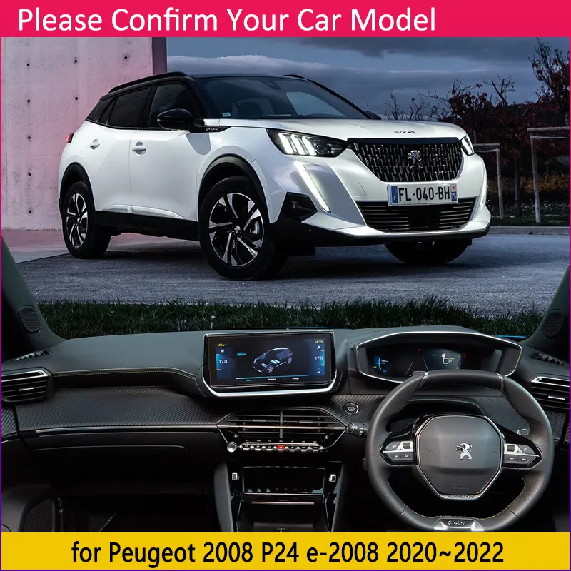 Dashboard Cover Pad for Peugeot 2008 P24 208 P21 e-2008 e