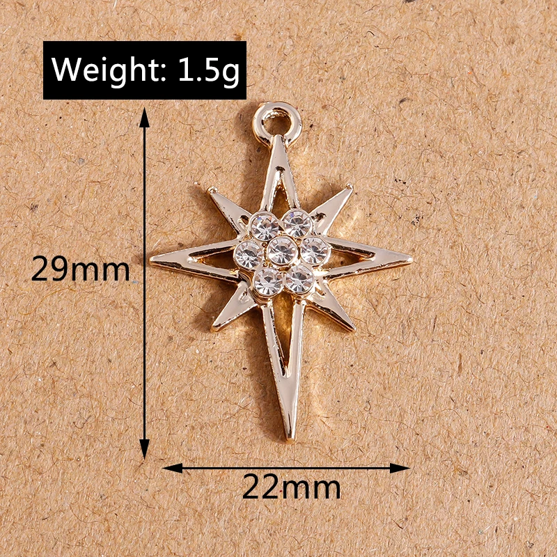 10pcs Chic Crystal Love Key Charms Pendants for Making Necklaces Earrings Handmade DIY Jewelry Accessories – Detail 9