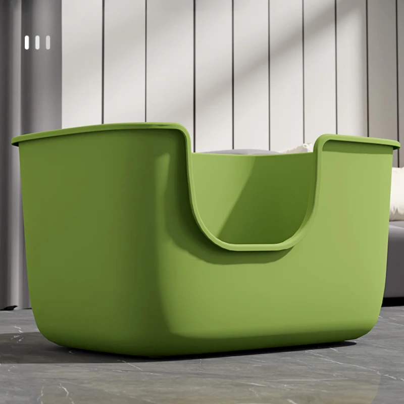 

Leak Proof Sandbox Cat Bedpans Big Openness Toilet Convenient Cat Bedpans Clean Bathroom House Arenero Gato Pet Products QF50CB