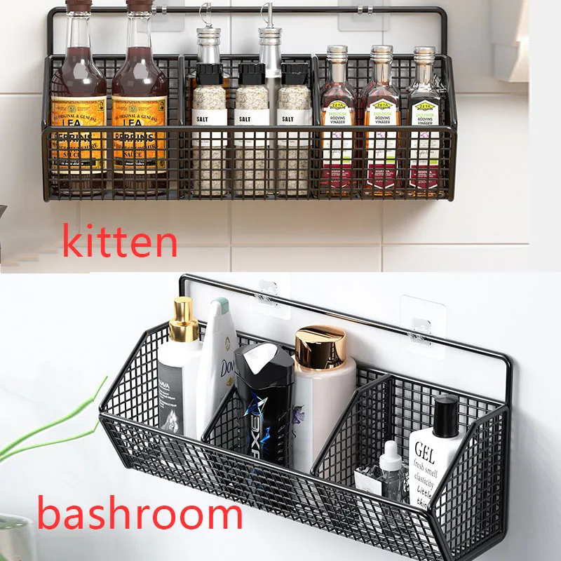 Description Picture 6 of itemWall Mounted Kitchen Storage Basket Suitable for Durable Metal Wire Storage of Spices, Garlic, Onions, and Vegetables